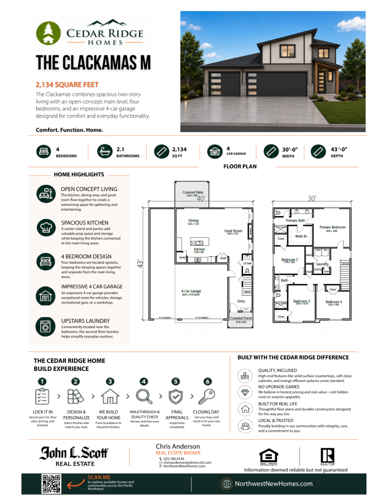Clackamas M floor plan