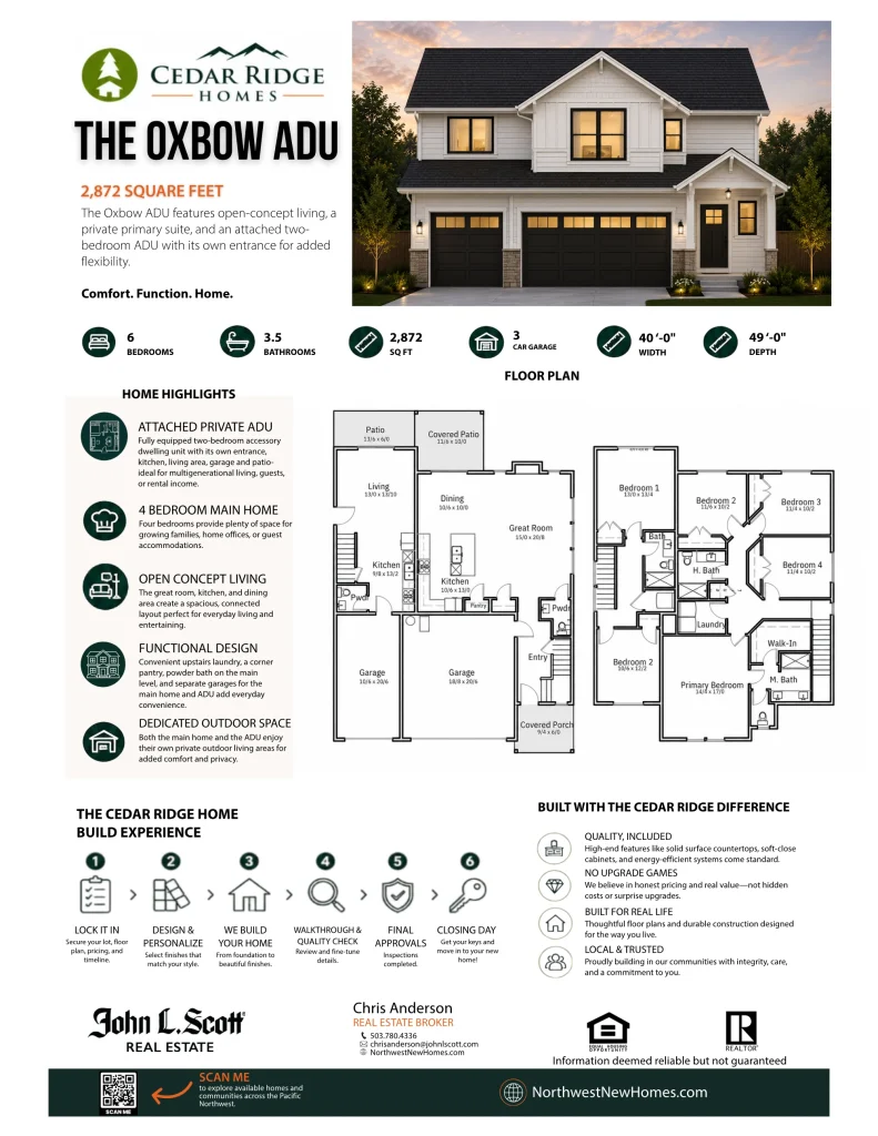 Oxbow ADU floor plan