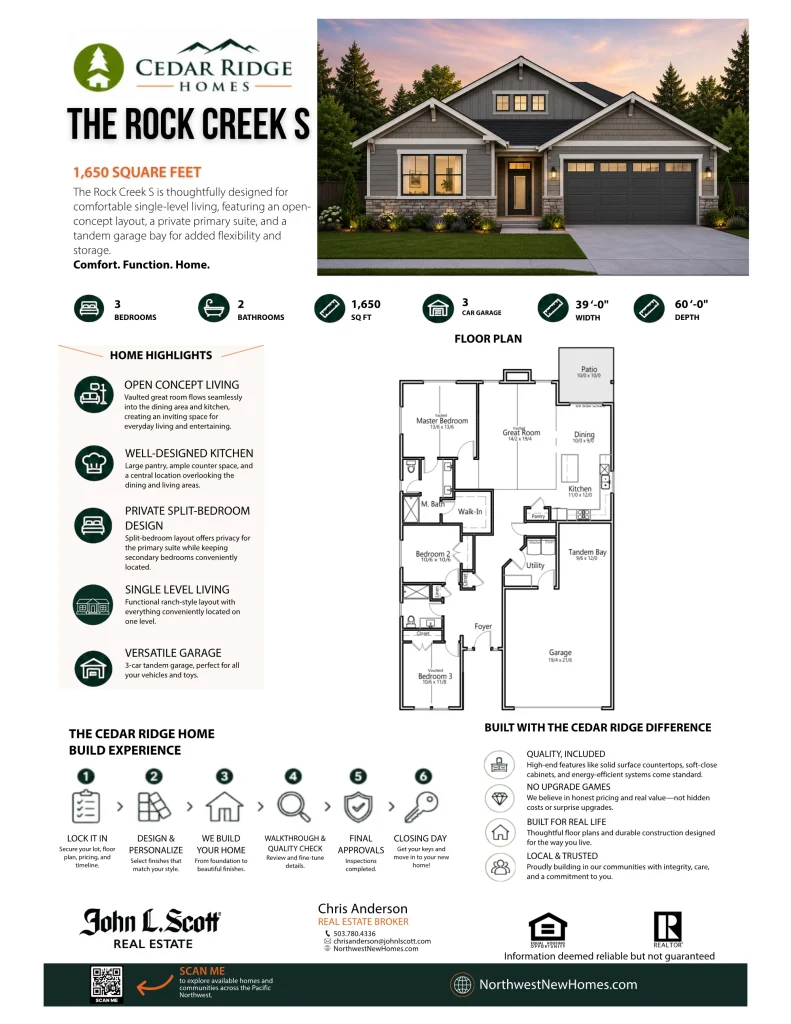 Rock Creek S floor plan