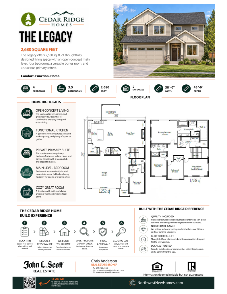 Legacy floor plan