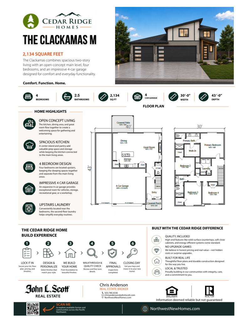 Clackamas M floor plan