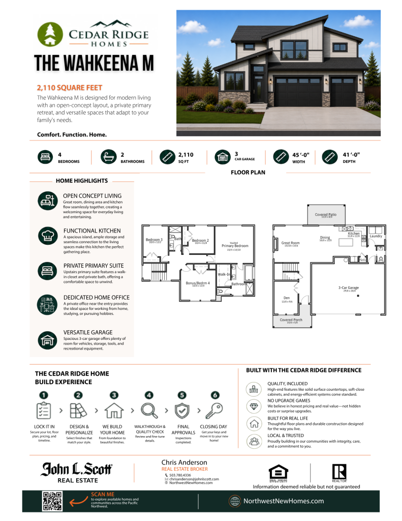 Wahkeena M floor plan